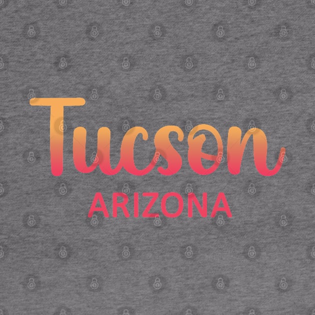 Tucson Arizona map  Arizona tourism Tucson AZ by BoogieCreates